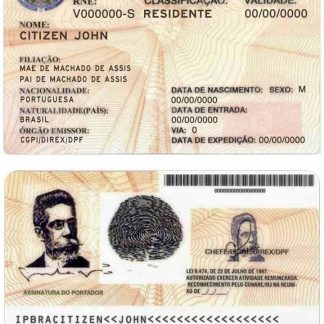 Brasil Residente Permit Download Template File