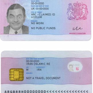 United Kingdom Residence Permit v2 Download Template File