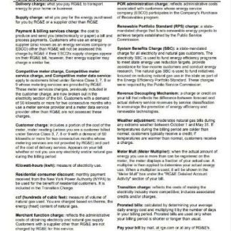 USA RG&E utility bill template in Word and PDF format (2 pages) 5 download template file