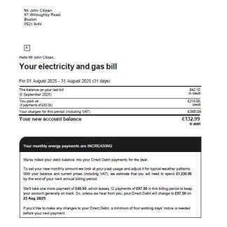 France EDF utility bill template in Word and PDF formats, version 2 download template file
