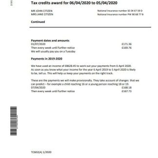 HM Revenua & Customs utility bill template in Word and PDF format download template file