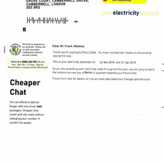 Indonesia PLN electricity utility bill template, fully editable in PSD format download template file