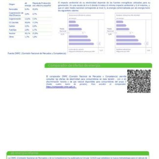 Spain Abenergía utility bill template in Word and PDF formats, 3rd page download template file
