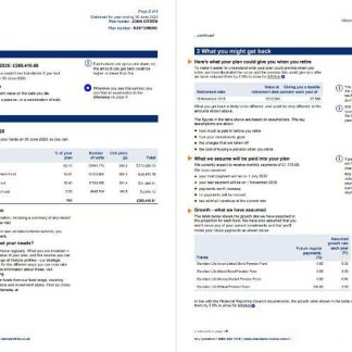 United Kingdom Standard Life utility bill template in Word and PDF format, 7 pages 3 4 download template file