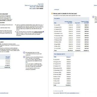 United Kingdom Standard Life utility bill template in Word and PDF format, 7 pages 5 6 download template file