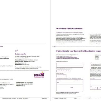 United Kingdom Utility Warehouse electricity utility bill template in Word and PDF format (6 pages) 5 6 download template file
