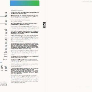 USA Cox utility bill template in Word and PDF formats, 4 pages, 3 4 pages download template file