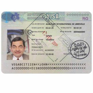 GABONAISE travel visa download template file