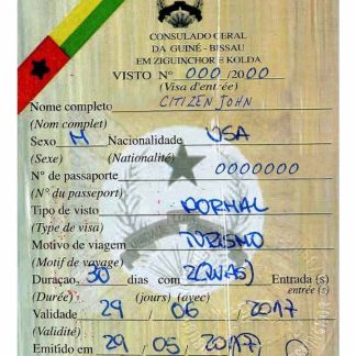 GUINE BISSAU visa download template file