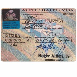 HAITI visa download template file