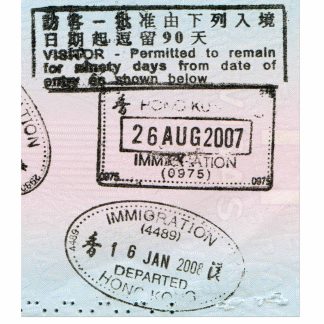 HONG KONG VISA STAMPS download template file