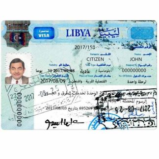LIBYA travel visa download template file
