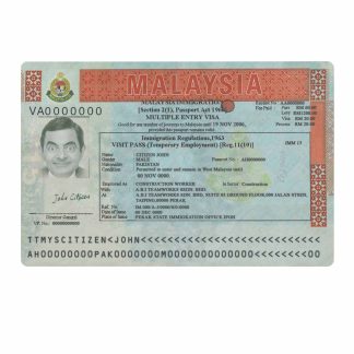 Malaysia multiple entry visa version 2 download template file