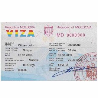 MOLDOVA visa download template file