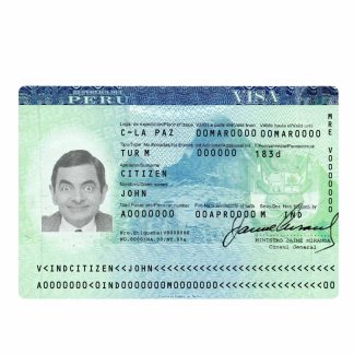 Peru tourist visa download template file