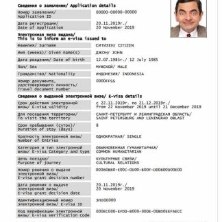 RUSSIA e visa download template file