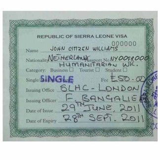 SIERRA LEONE visa download template file