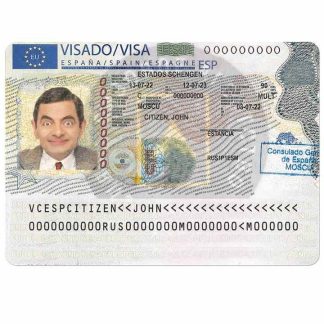 SPAIN travel visa download template file