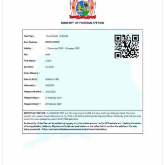SURINAME e visa download template file