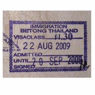 THAILAND VISA STAMP download template file