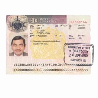 United Kingdom entry visa 2024 present download template file