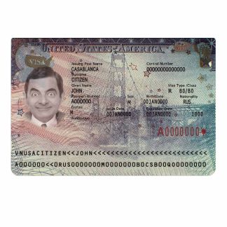 USA travel visa version 2 download template file