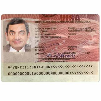 VENEZUELA visa download template file