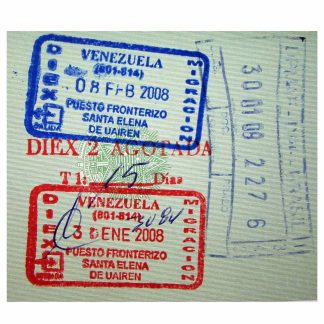 VENEZUELA VIZA STAMP download template file