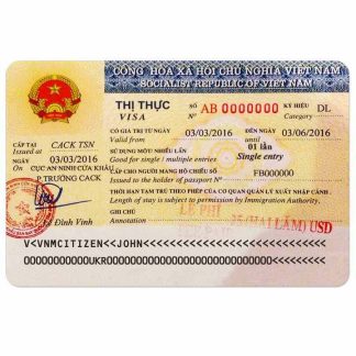 VIETNAEM visa download template file