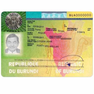 BURUNDI travel visa download template file