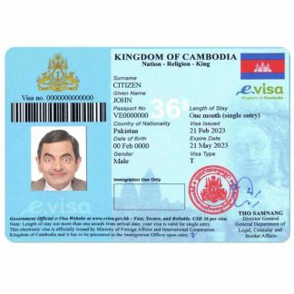 CAMBODIA visa version 2 download template file