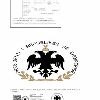 Albania e visa template in Word and PDF formats, version 3 download template file