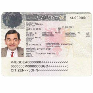 ALBANIA work visa download template file