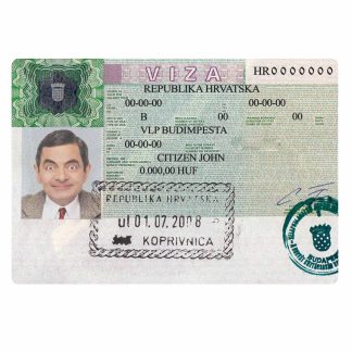 Croatia tourist visa download template file