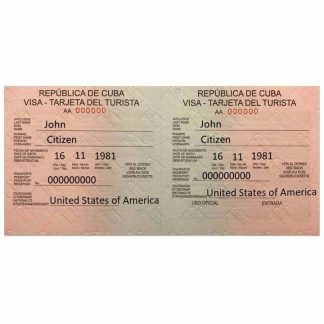 CUBA visa download template file