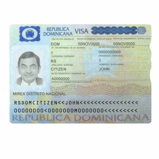 Dominican Republic travel visa download template file
