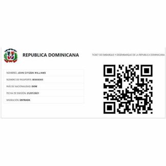 DOMINICANA e visa download template file