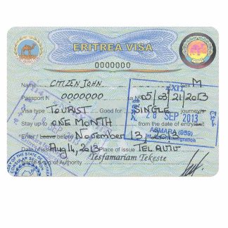 ERITREA VISA version 2 download template file