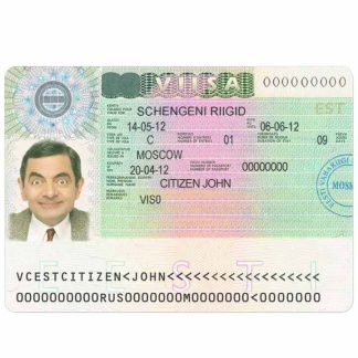 ESTONIA schengen visa download template file
